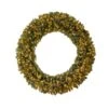 Nearly Natural 6-ft Giant Flocked Artificial Christmas Wreath With Pinecones, 400 Clear LED Lights And 920 Bendable Branches