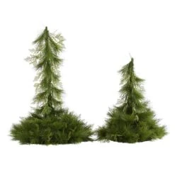 Nearly Natural 24-in And 36-in Table Top/Hanging Artificial Christmas Decor (Set Of 2)