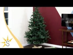 Sunnydaze Decor Sunnydaze Indoor Unlit Artificial Christmas Tree With Wooden Base - 6 Ft -Sunnydaze Decor Shop hqdefault