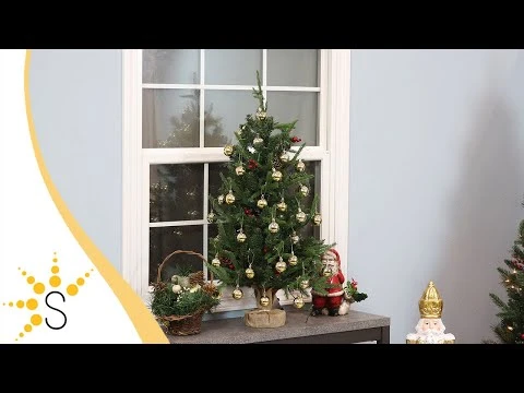 Sunnydaze Decor Sunnydaze Natural Noel Indoor Pre-Lit Artificial Christmas Tree - 3 Ft 6 Sunnydaze Decor Sunnydaze Natural Noel Indoor Pre-Lit Artificial Christmas Tree - 3 Ft - Image 6